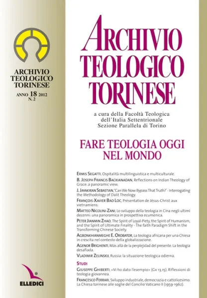 Archivio Teologico Torinese n. 2. Anno 18 - 2012